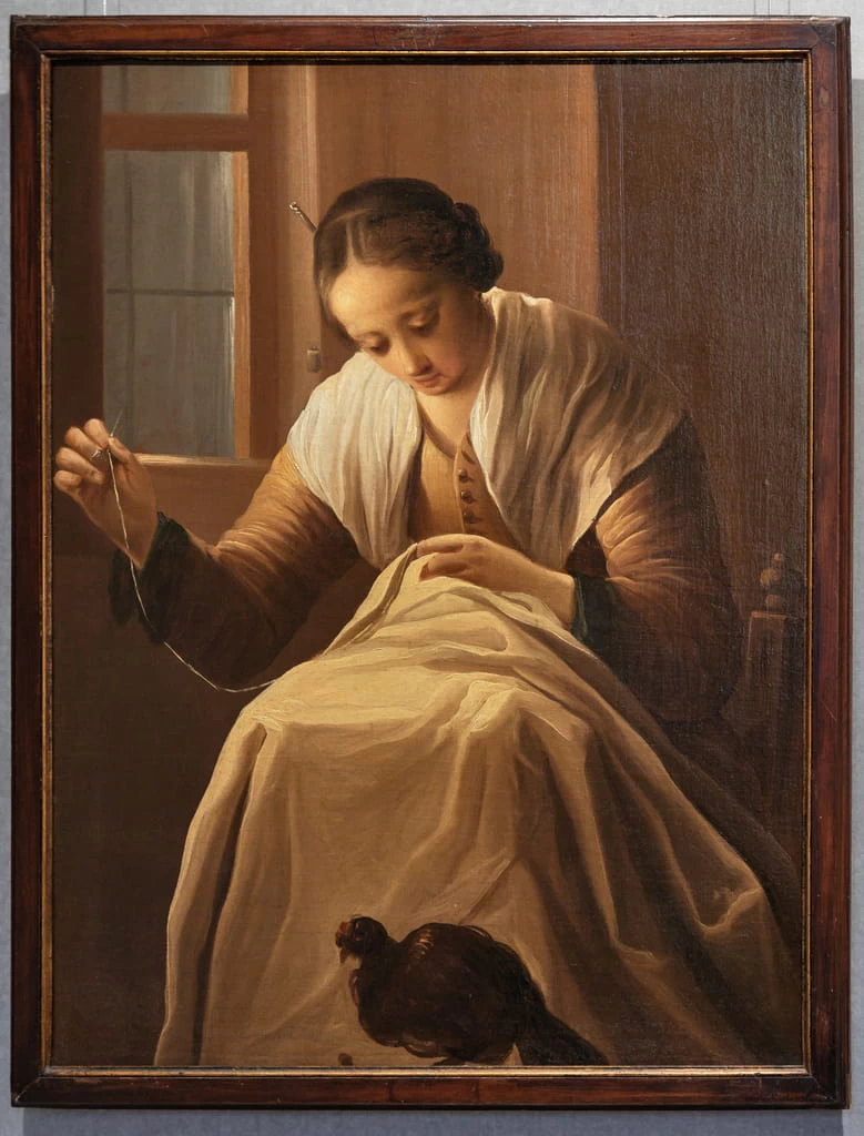 Figura femminile che cuce - Pinacoteca Tosio Martinengo, Brescia